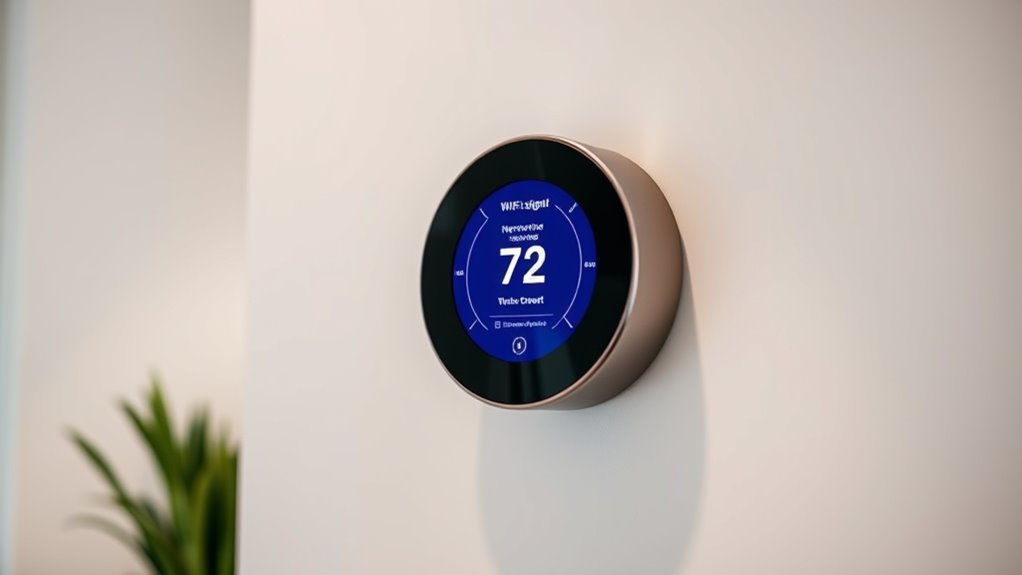 access thermostat setup menu