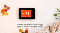adjust thermostat seasonally
