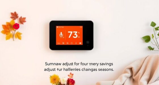 adjust thermostat seasonally