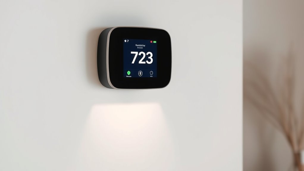 adjustable brightness smart thermostats