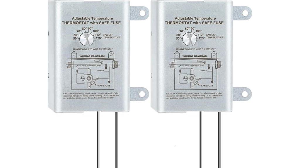 attic fan thermostat control