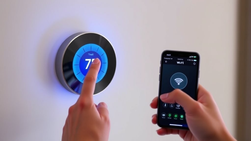 connect thermostat to wi fi