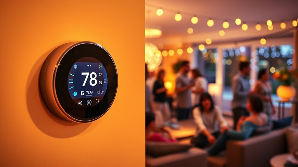 energy saving party thermostat settings