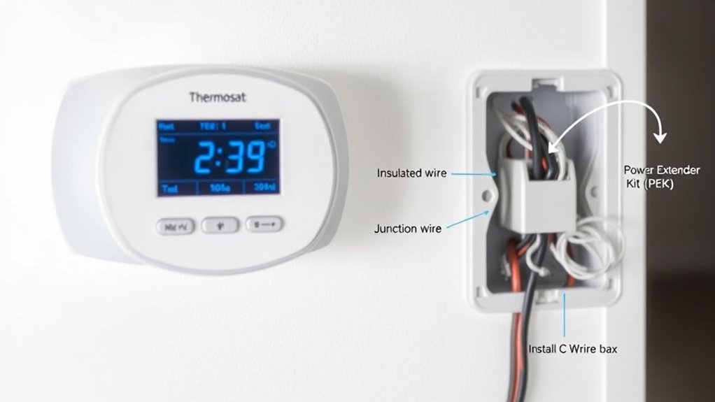 ensure continuous thermostat power