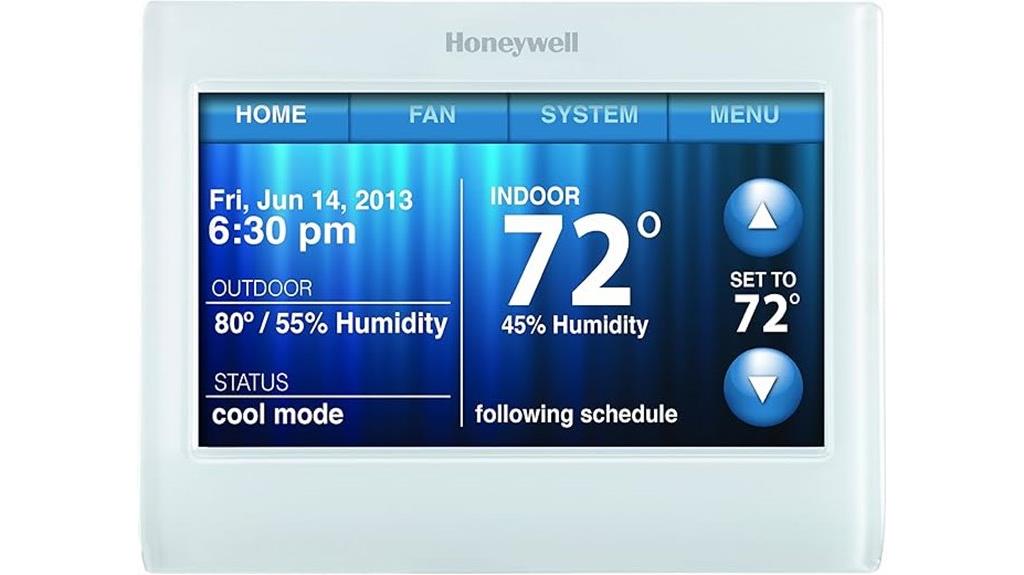 honeywell wi fi touchscreen thermostat