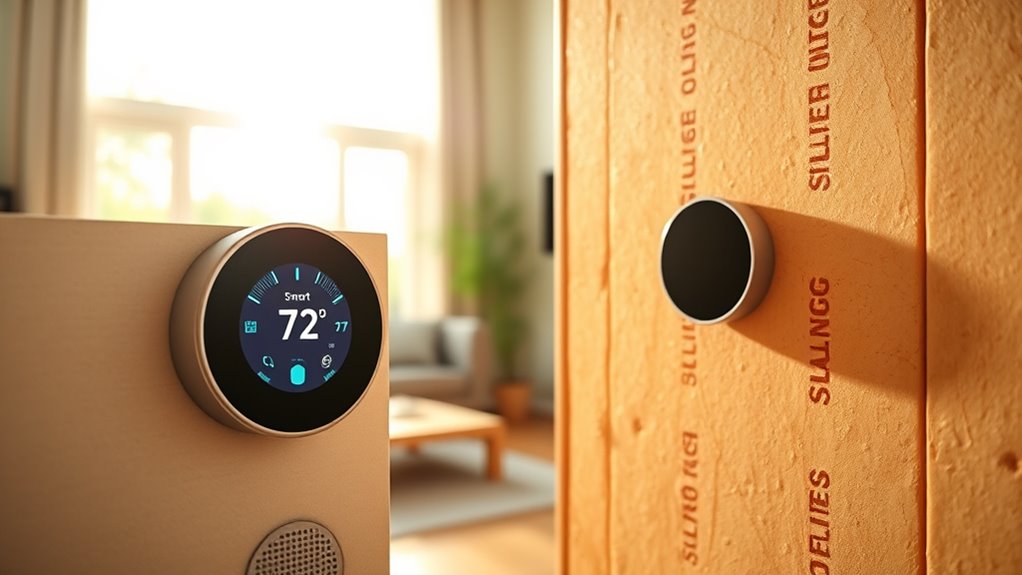 insulation and smart thermostat