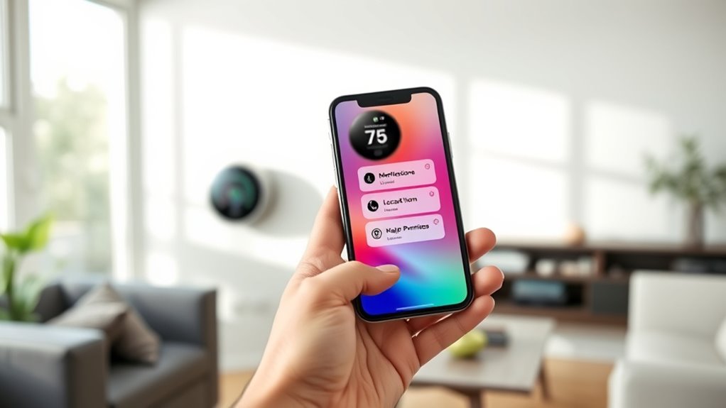 managing smart thermostat permissions