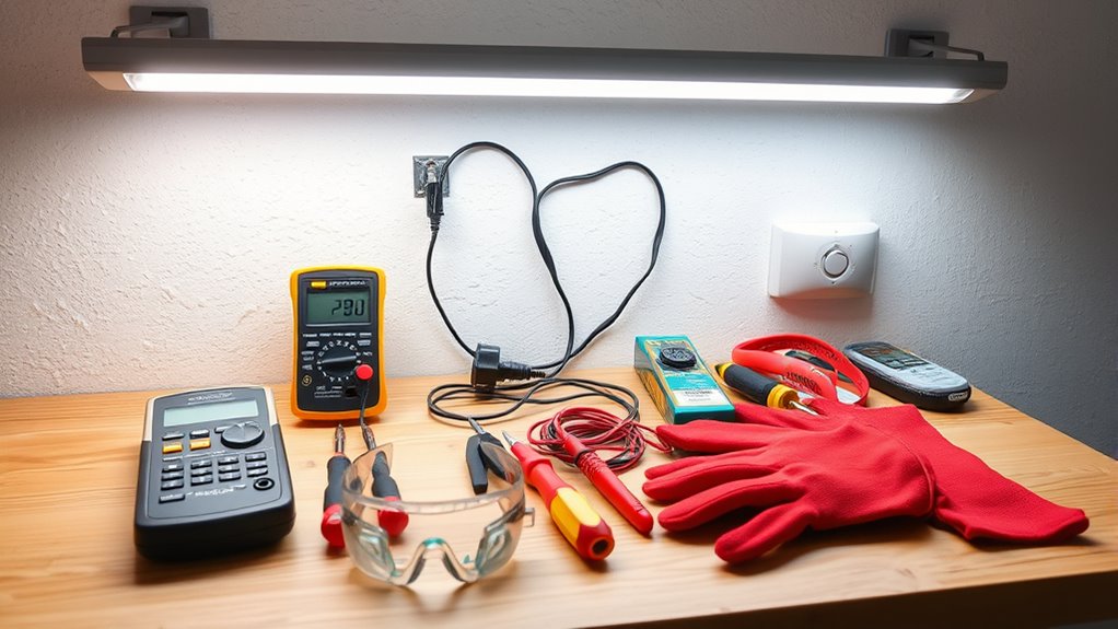 prepare workspace and safety