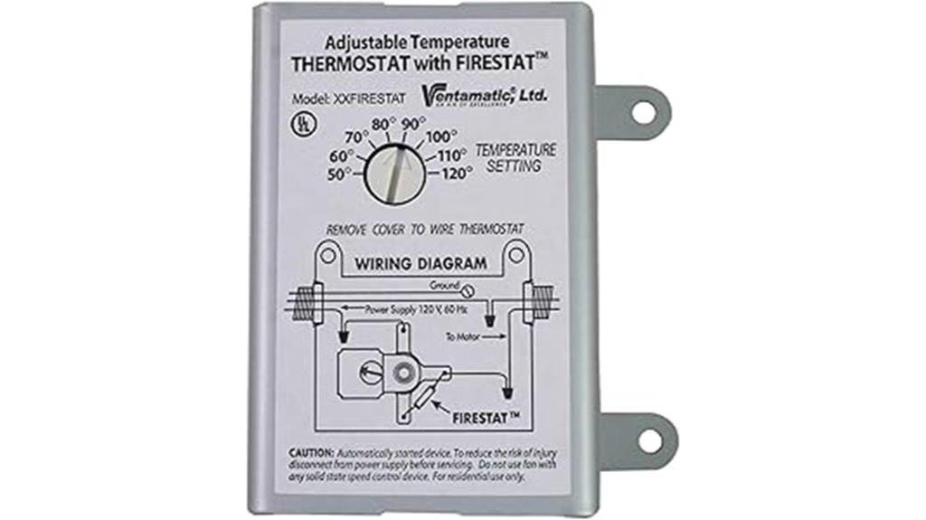 programmable firestat thermostat model
