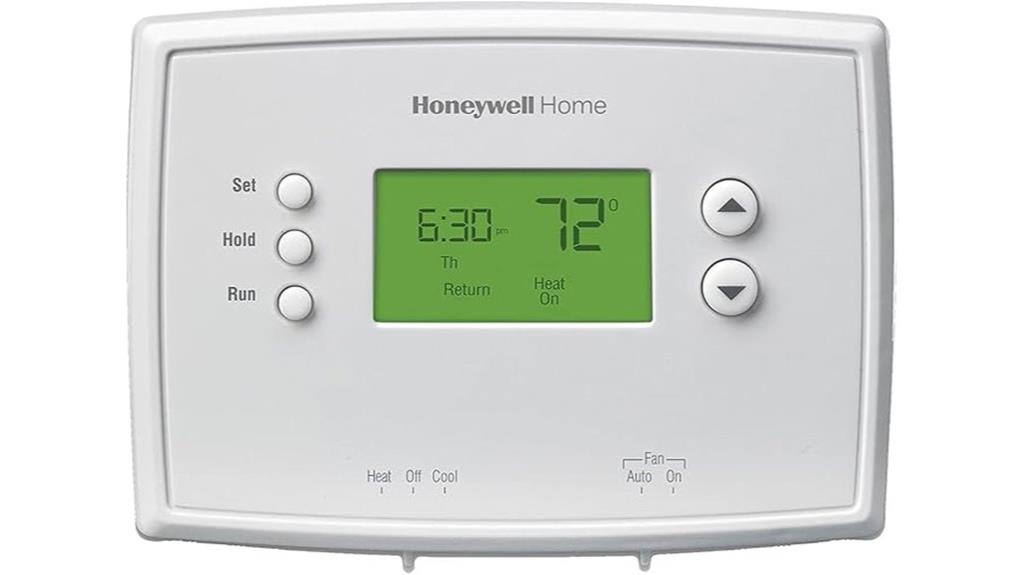 programmable thermostat white