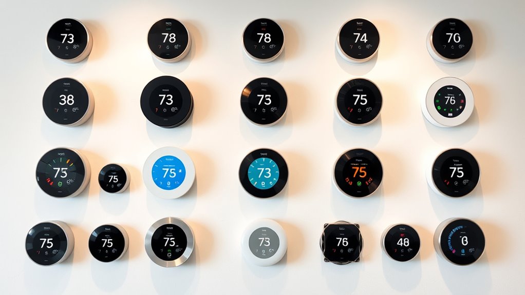 removable faceplate thermostat options