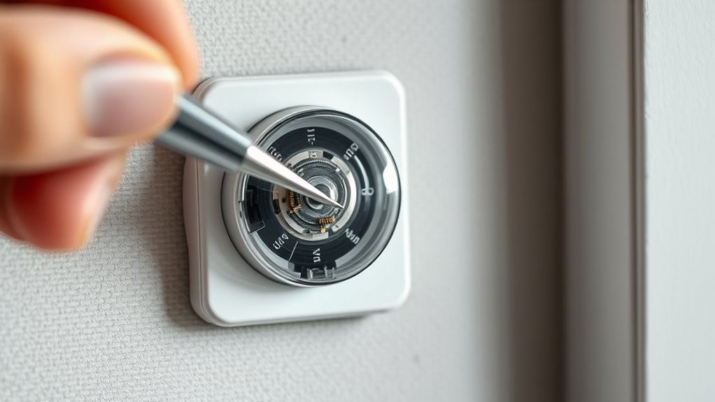 replace damaged thermostat sensors