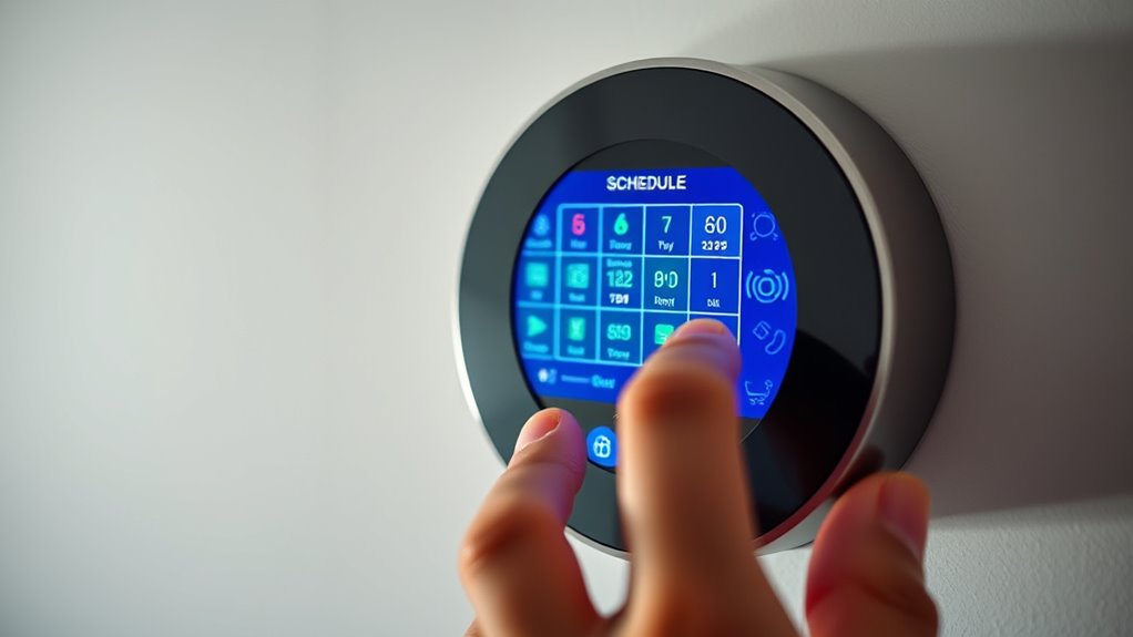 reset thermostat schedule easily