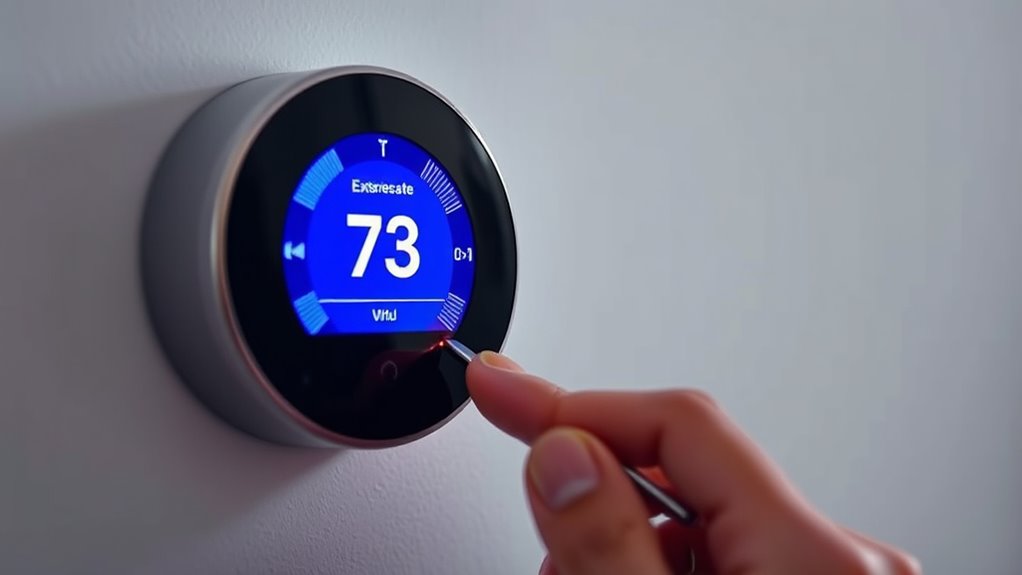 reset thermostat to default