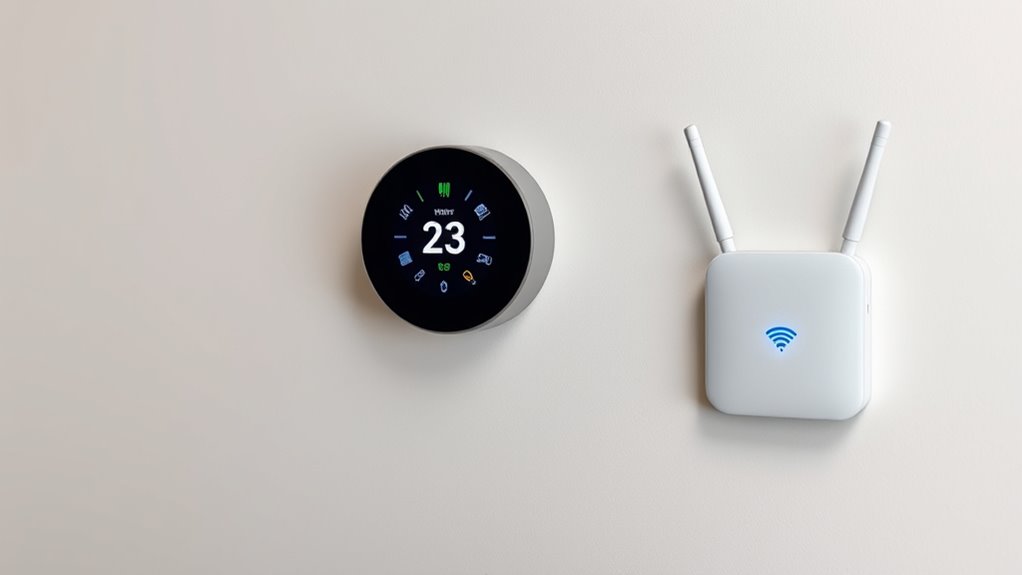 secure smart thermostat setup