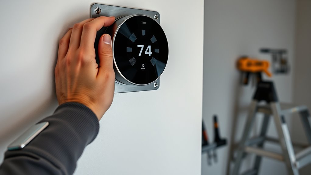 securely mount your thermostat
