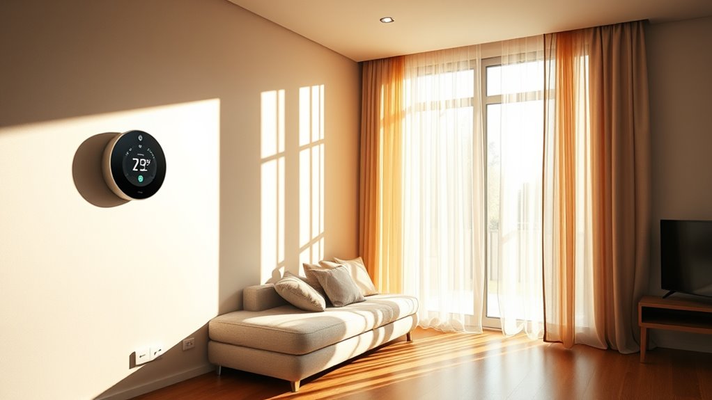 smart thermostat curtain integration