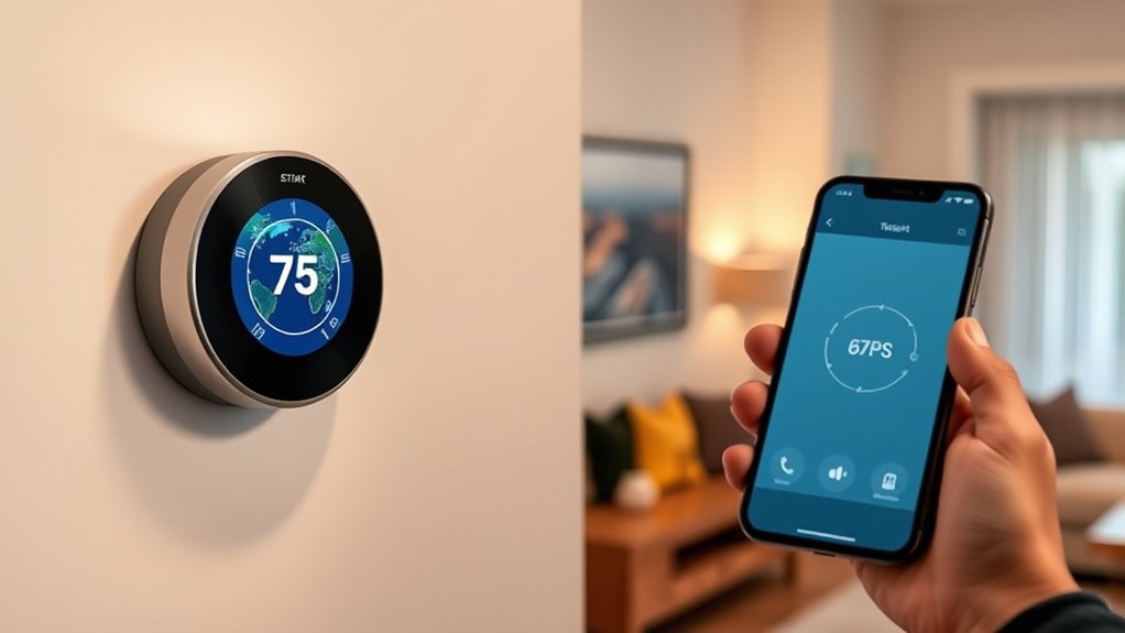 smart thermostat location tracking
