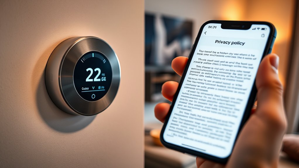 smart thermostat privacy policies