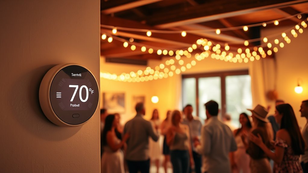smart thermostat scene management
