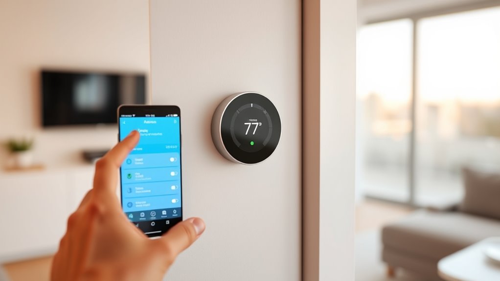 smart thermostat voice setup
