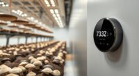 smart thermostats for mushroom farms