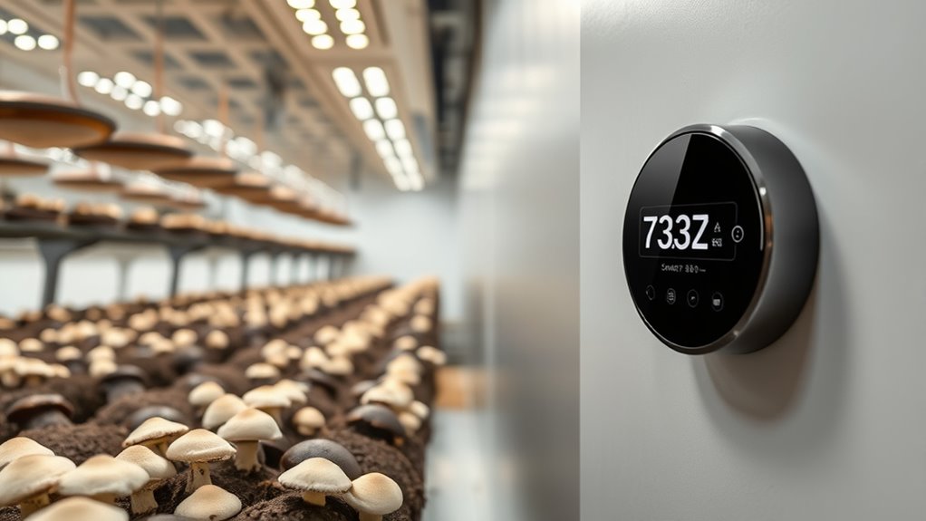 smart thermostats for mushroom farms