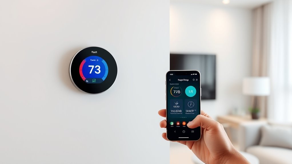 smart thermostats mobile app