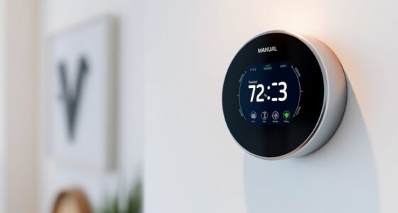 smart thermostats with manual scheduling