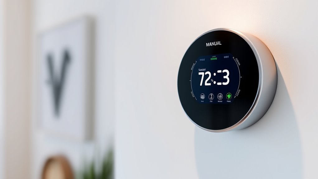 smart thermostats with manual scheduling