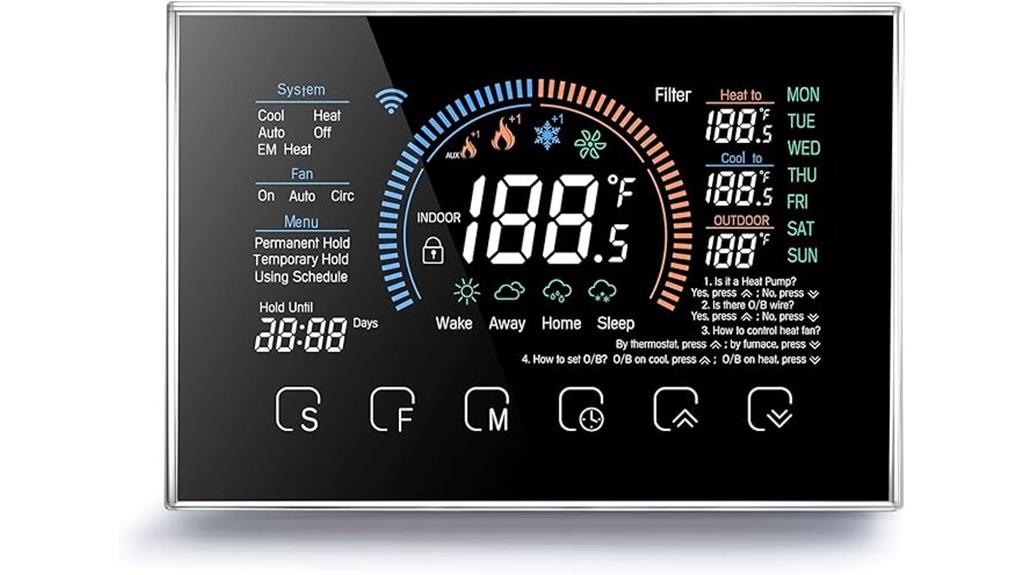 smart wifi touch thermostat