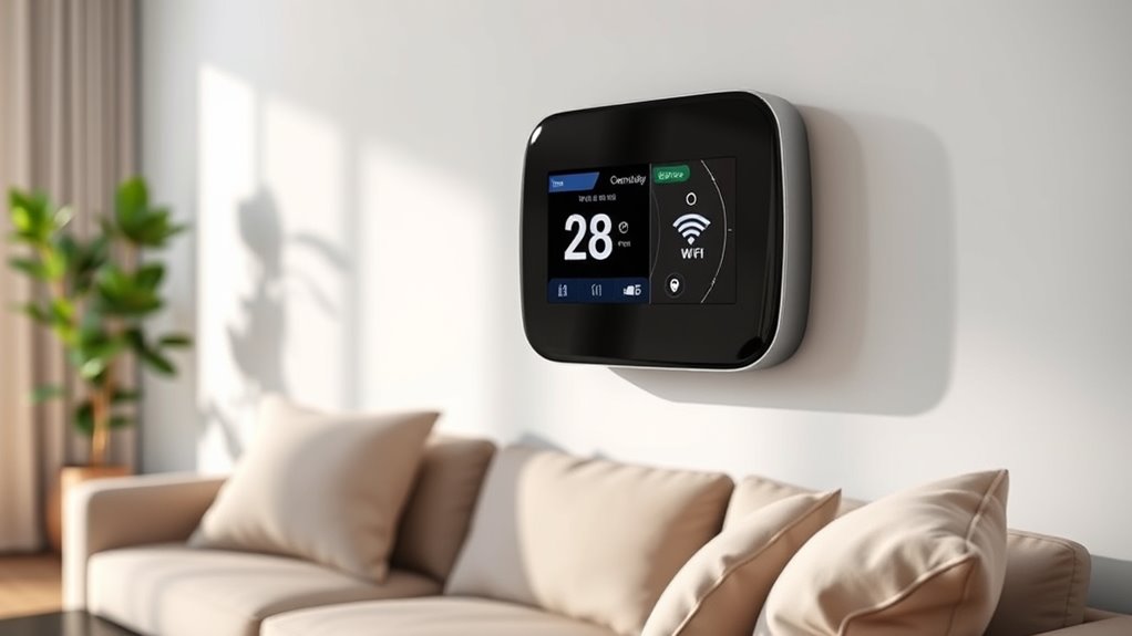 smartphone compatible energy efficient thermostat