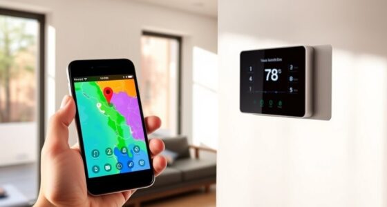 smartphone geo location thermostat automation