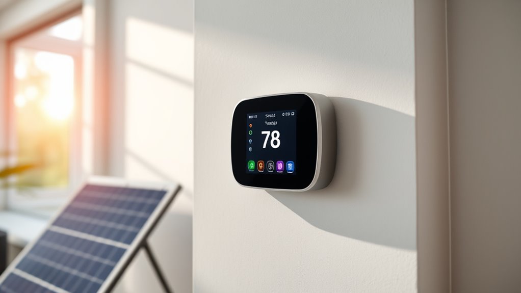 solar powered smart thermostats
