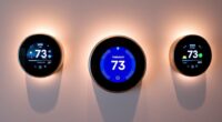 stylish color screen thermostats