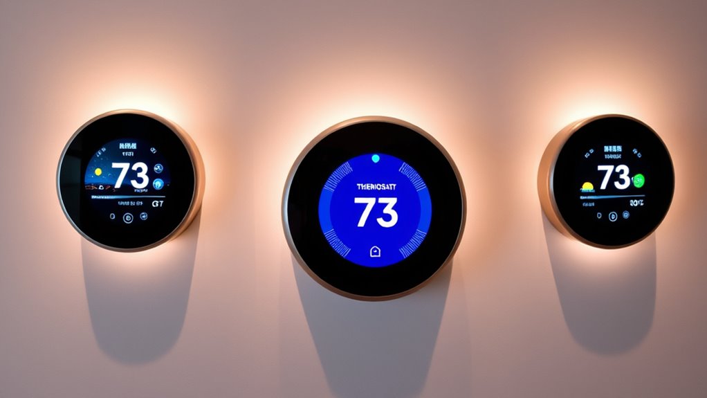 stylish color screen thermostats