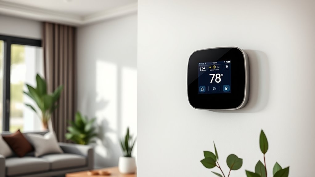 stylish touchscreen smart thermostats