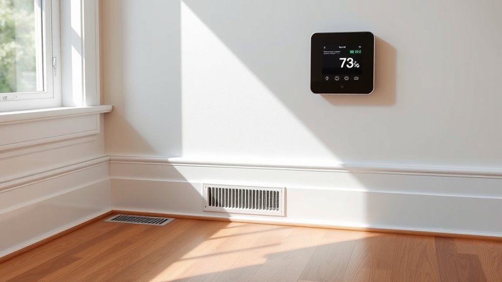 thermostat data vent control