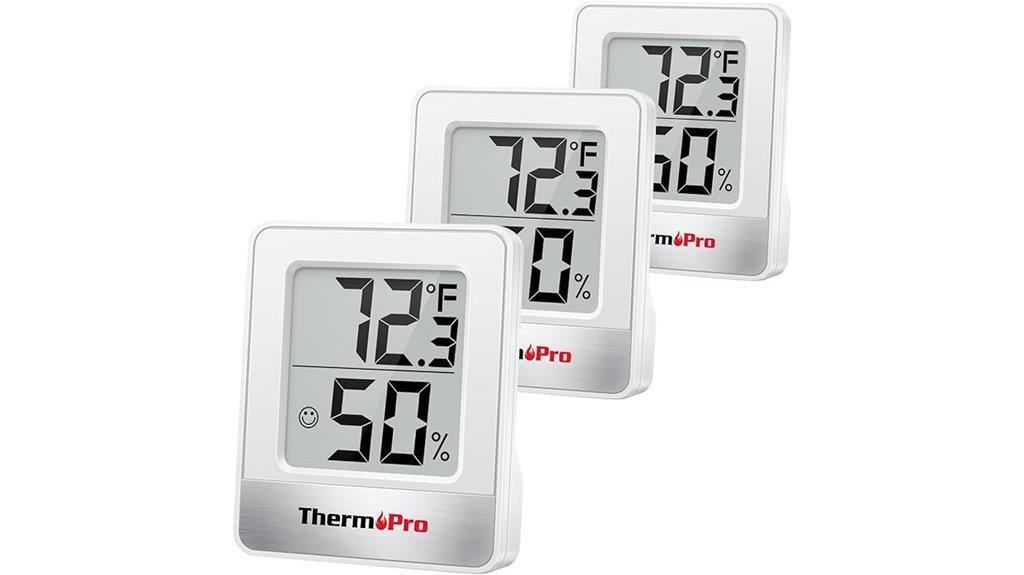 three pack digital hygrometers
