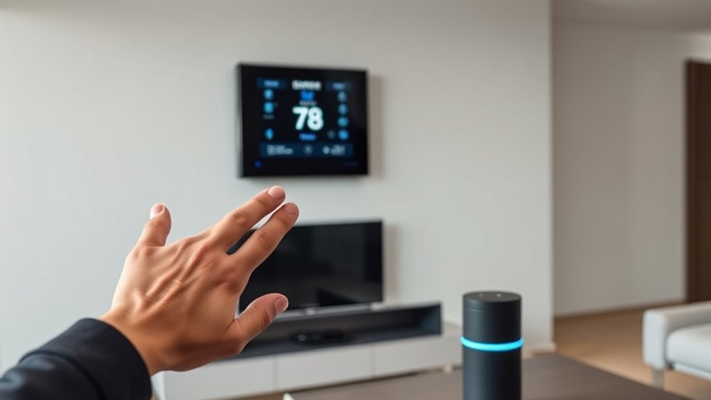 voice commands control thermostat