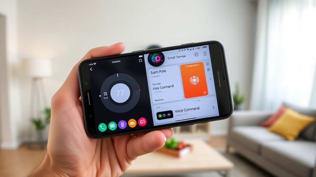 voice controlled smart thermostat integration