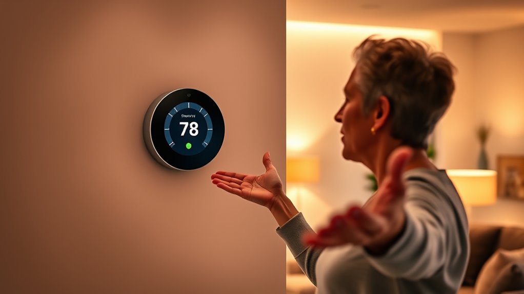 voice controlled thermostat operation
