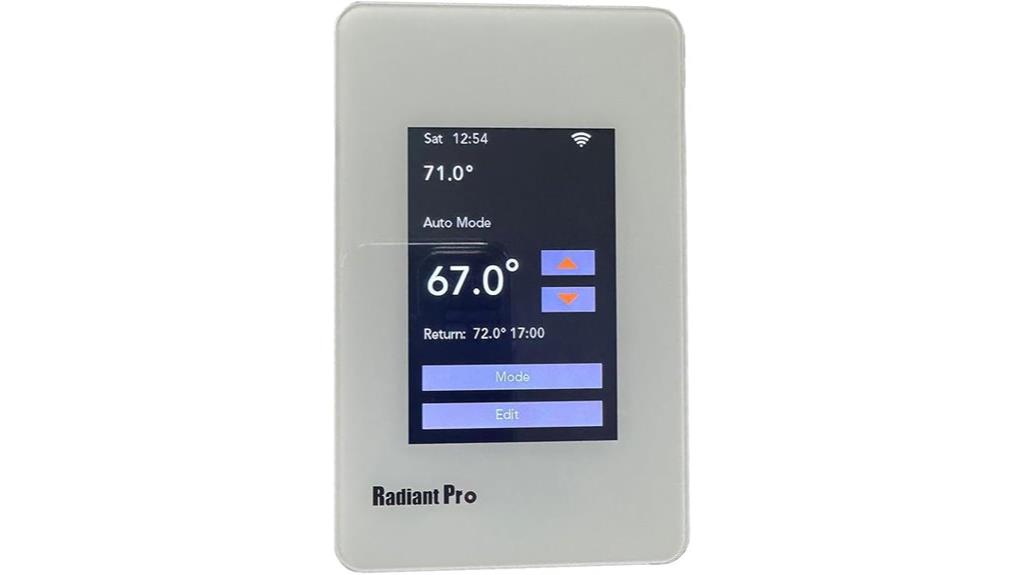wifi enabled floor heating thermostat