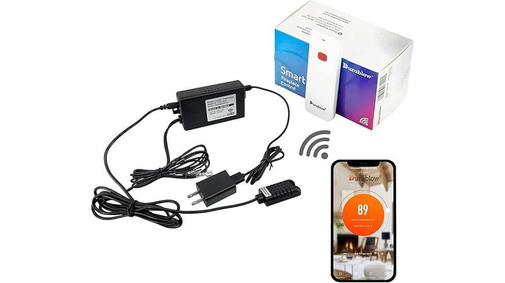 wifi gas fireplace remote