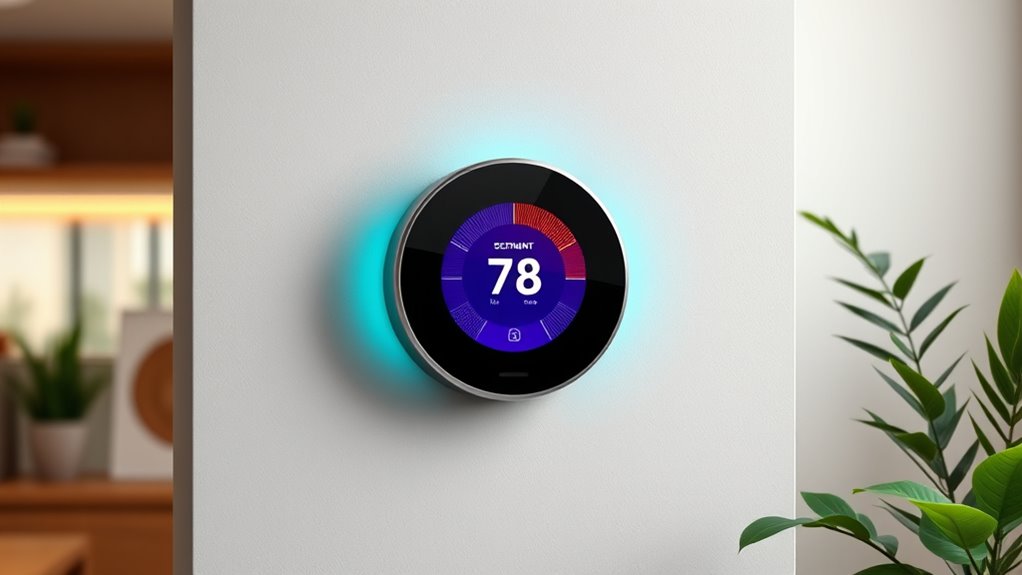 colorful smart thermostat options