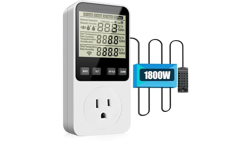 digital thermostat humidity control
