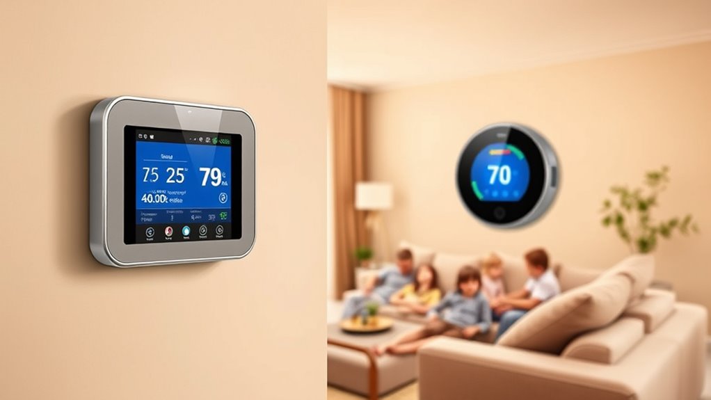 family friendly smart thermostat features