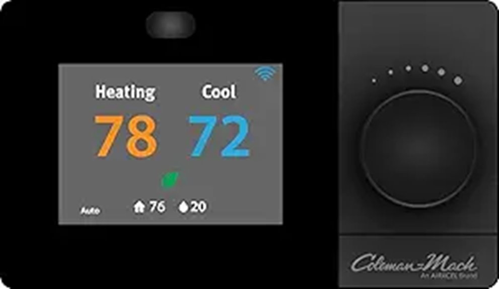 rv wifi thermostat black