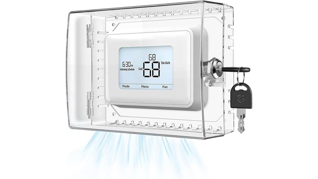 secure clear thermostat cover