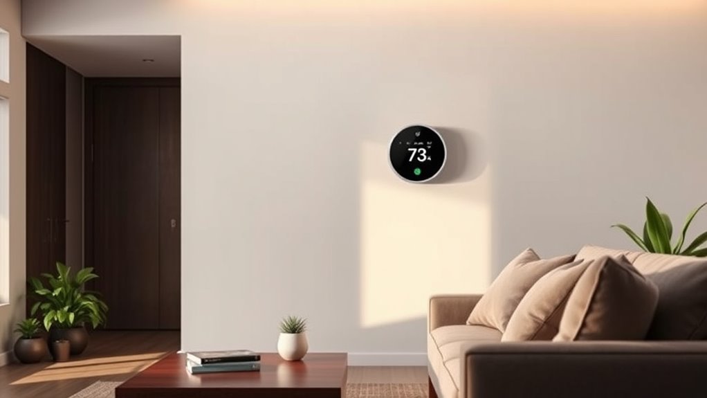 smart thermostats with ambient light
